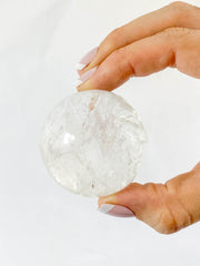 Clear Quartz Sun Face Carving