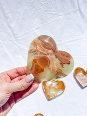 Green Onyx Heart Bowl | Large