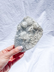 Apophyllite Frosted Cluster with Inclusions 630g