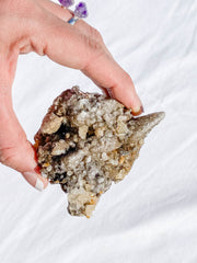 Quartz Natural Mineral Specimen Cluster 353g