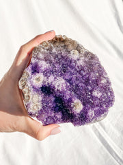 Amethyst CutBase Cluster with Druzy 1.3kg