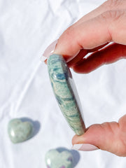 Ruby Fuchsite Heart | Medium