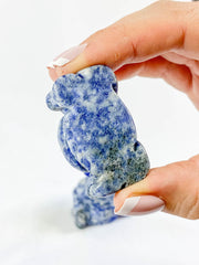 Sodalite Buddha Carving