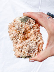 Pink Heulandite Cluster 600g