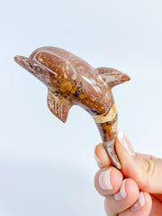 Jasper Dolphin Carving