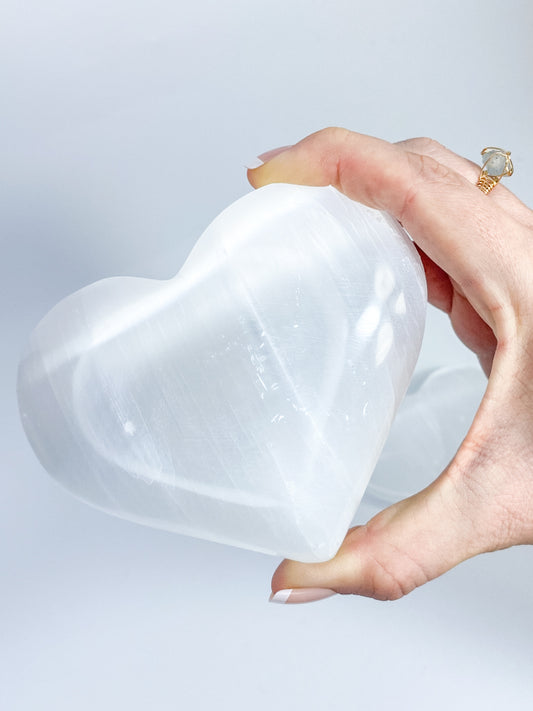 Selenite Heart | XXXX Large