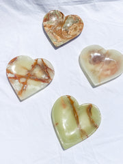 Green Onyx Heart Bowl | X Large
