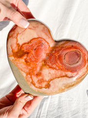 Desert Polychrome Jasper Heart with Stand 2.4kg