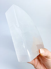 Selenite Polished Bookend