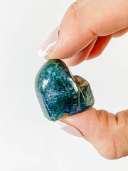 Moss Agate Mini Skull