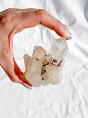 Smoky Himalayan Quartz with Inclusions Cluster 207g