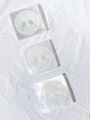 Selenite Celtic Tree of Life | Square Plate
