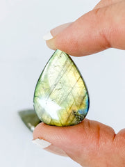 Labradorite Cabochon Tear Drop | Small