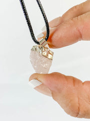 Vitality Pendant Natural Rose Quartz