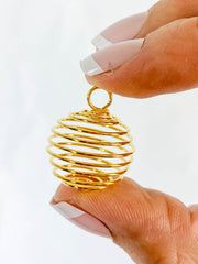 Gold Spiral Pendant