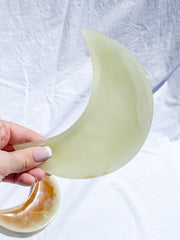 Green Onyx Moon Bowl | X Large