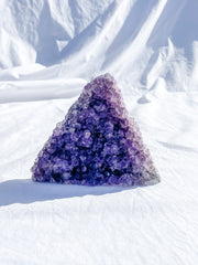 Amethyst CutBase Triangle Cluster 364g