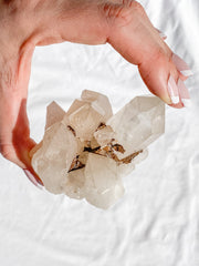 Smoky Himalayan Quartz with Inclusions Cluster 207g