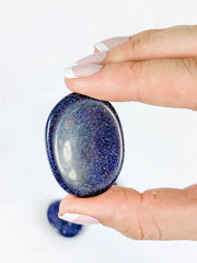 Blue Gold Stone Worry Stone