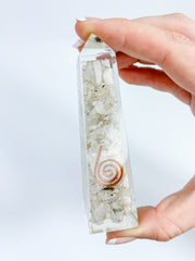 Orgonite MoonStone Obelisk | Medium
