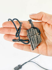 Protection Black Tourmaline Pendant