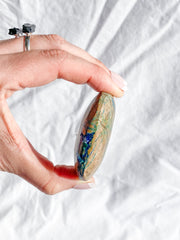 Azurite and Malachite Polished Freeform 103g