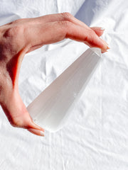 Selenite Polished Point | Medium