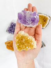 Meditation Divine Pair: Amethyst + Citrine | Large