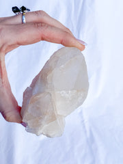 Himalayan Quartz Cluster Elestial with Inclusions 458g