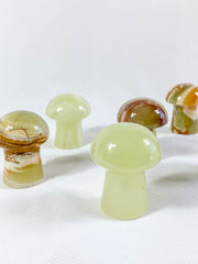 Green Onyx Mushrooms Carving
