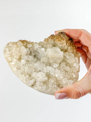 Apophyllite Cluster with Inclusions Heart 605g