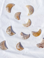 Flower Agate New Moon | X Small