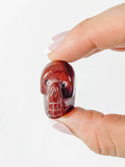 Red Jasper Mini Skull