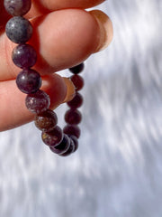 Lepidolite Bead Bracelet