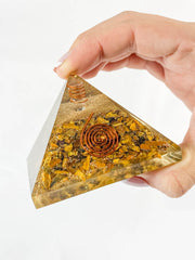 Orgonite Pyramid Tiger Eye 281g