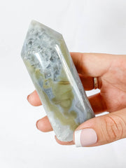 Agate and Quartz Polish Point 237g