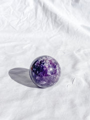 Lepidolite Sphere | Large