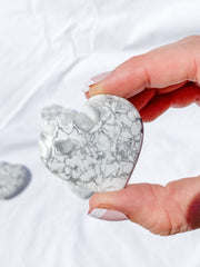 Howlite Heart | Medium