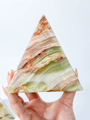 Green Onyx Pyramid | XX Large