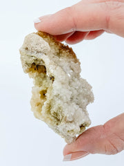 White Heulandite Cluster 75g