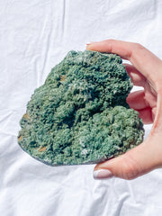 Green Heulandite CutBase Cluster 600g