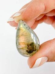 Labradorite Cabochon Tear Drop | Small