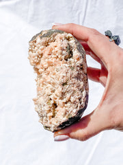 Pink Heulandite Cluster 600g