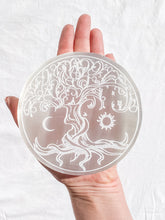 Selenite Enchanted Tree Plate | Full Moon