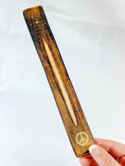 Wooden Incense Holder | Peace
