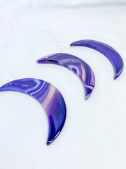 Agate Moon Christmas Tree Ornament | Purple