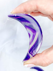 Agate Moon Christmas Tree Ornament | Purple
