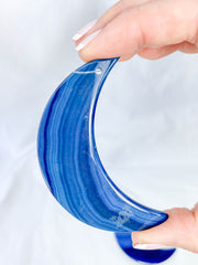 Agate Moon Christmas Tree Ornament | Blue