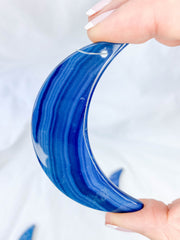 Agate Moon Christmas Tree Ornament | Blue