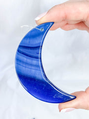 Agate Moon Christmas Tree Ornament | Blue